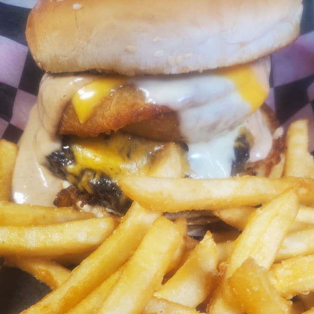 Moonshiner Burger.