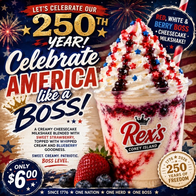 🥤 SHAKE HAPPY HOUR at Rex’s Coney! 