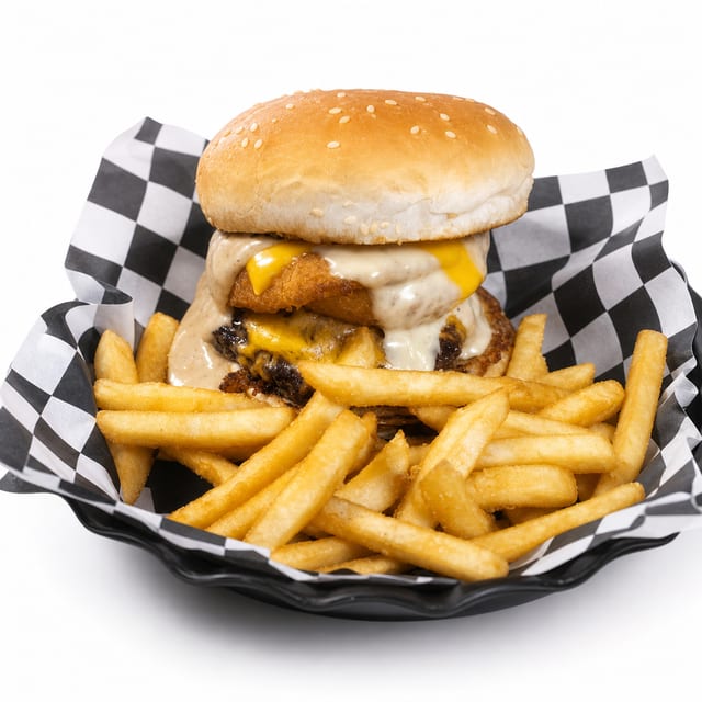 Moonshiner Burger.